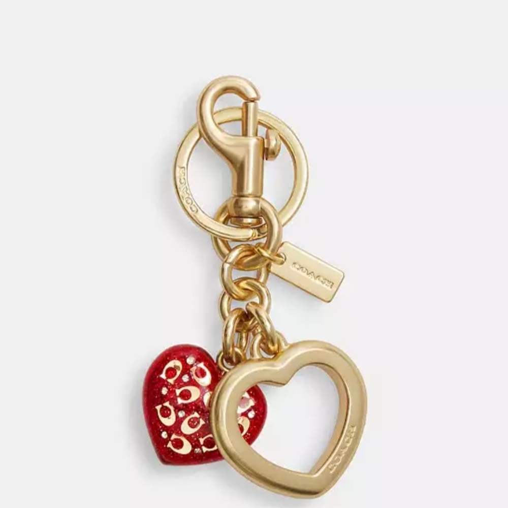 Coach Heart Bag Charm